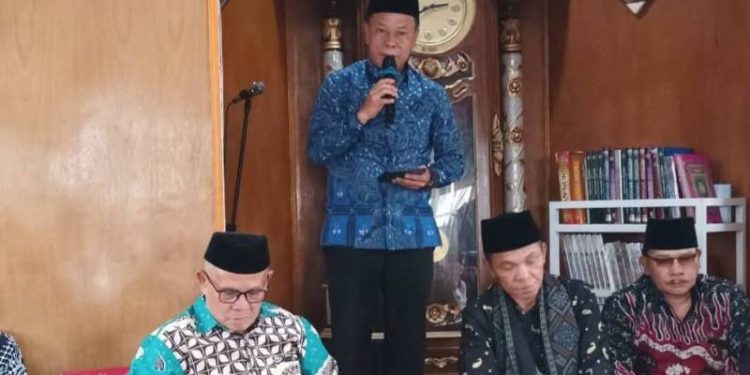 Sekda Alpian saat memberikan sambutan
