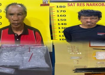 Dua Pengedar Sabu Ditangkap, Satresnarkoba Polres Kerinci Sita 28,6 Gram Barang Bukti