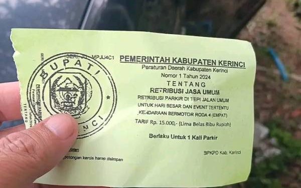 Tarif Parkir Objek Wisata Telun Berasap Tak Sesuai Perda