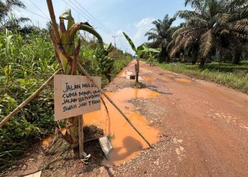 Jalan Talang Belido Rusak Parah