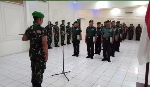 Dandim 0417/Kerinci Pimpin Tradisi Masuk Satuan dan Wisuda Purnawira