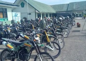 Kodim 0417/Kerinci Gandeng Denpal XX/2 Jambi Servis Kendaraan Dinas
