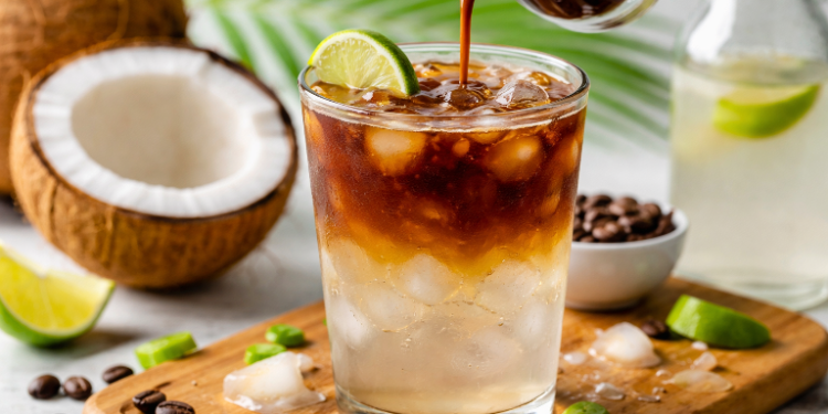 Kopi Campur Air Kelapa