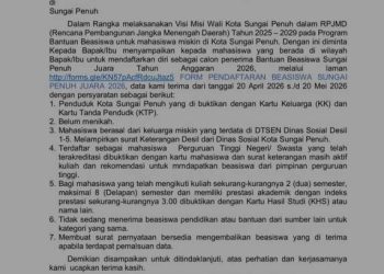 Ayo Buruan! Begini Cara Daftar Beasiswa Sungai Penuh Juara 2026