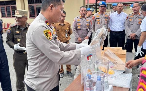 Barang Bukti Sabu dan Ganja di Musnahkan di Polres Kerinci