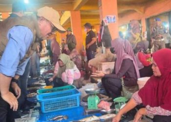 Pasca Relokasi, Wako Alfin Tinjau Pedagang di Pasar Tanjung Bajure