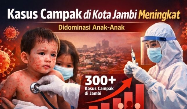 Kasus Campak dl Kota Jambi Meningkat, Didominasi Anak-anak