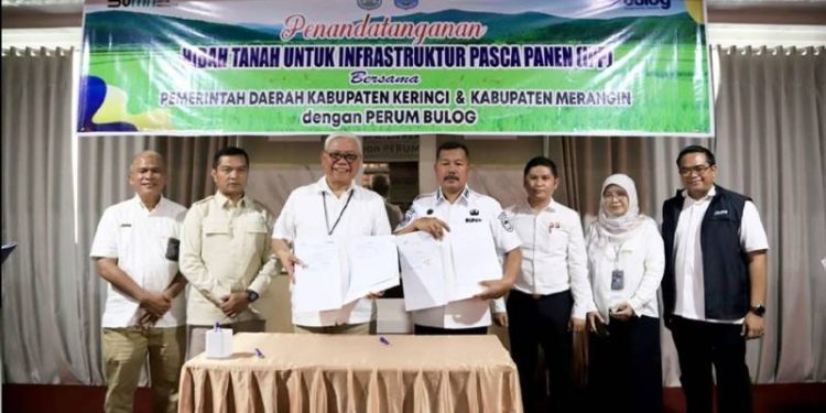 Perkuat Ketahanan Pangan, Bulog Akan Bangun Gudang Beras 100 Ton di Kerinci