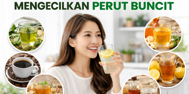 Ingin Mengecilkan Perut, Ini 7 Minuman Alami direkomendasikan, Bisa Bantu Bakar Lemak Lebih Cepat