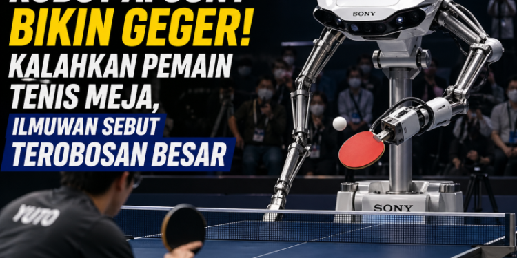 Robot AI Sony Bikin Geger! Kalahkan Pemain Tenis Meja, Ilmuwan Sebut Terobosan Besar