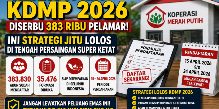 Rekrutmen KDMP 2026 Diserbu 383 Ribu Pelamar! Ini Strategi Jitu Lolos di Tengah Persaingan Super Ketat