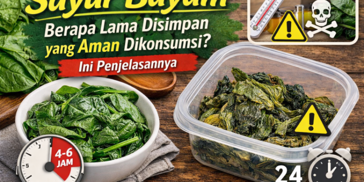 Sayur Bayam Berapa Lama Disimpan yang Aman Dikonsumsi