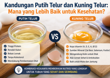 Kandungan Putih Telur dan Kuning Telur: Mana yang Lebih Baik untuk Kesehatan?