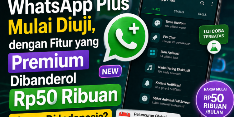 WhatsApp Plus Mulai Diuji, dengan Fitur yang Premium Dibanderol Rp50 Ribuan, Kapan Di Indonesia?