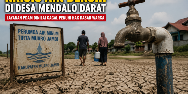 Warga Mendalo Darat Keluhkan Air Perumda Tirta Muaro Jambi, Distribusi Kerap Terganggu 