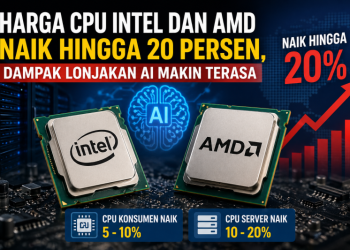 Harga CPU Intel dan AMD Naik Hingga 20 Persen, Dampak Lonjakan AI Makin Terasa