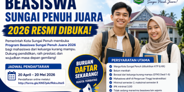 Beasiswa Sungai Penuh Juara 2026 Resmi Dibuka, Buruan Daftar dan Ini Persyaratannya