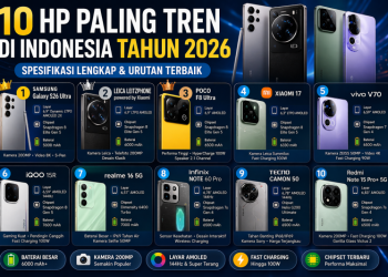 HP Paling Tren di Indonesia 2026