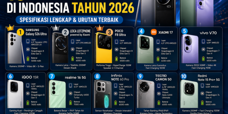 HP Paling Tren di Indonesia 2026