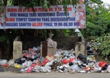 Hati-hati! Buang Sampah Sembarangan Bisa di Denda di Kota Jambi
