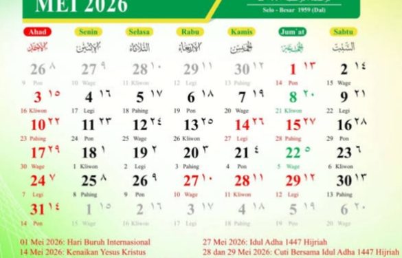 Idul Adha 2026 Jatuh Pada Rabu 27 Mei, Libur Berlanjut Long Weekend 6 Hari hingga 1 Juni