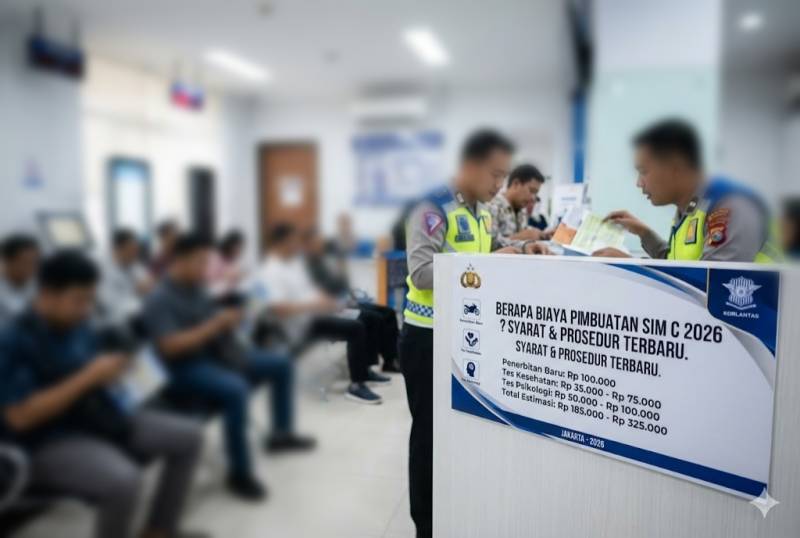 Biaya Bikin SIM C 2026 Naik? Ini Rincian Lengkap Syarat