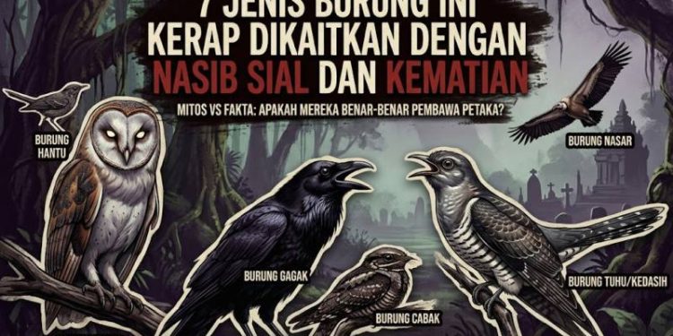 7 Jenis Burung Ini Kerap Dikaitkan dengan Nasib Sial dan Kematian