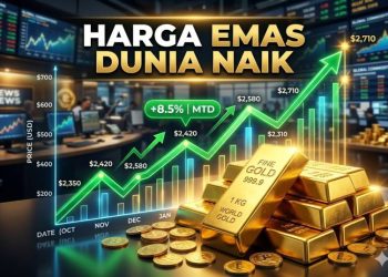 Harga Emas Dunia Naik