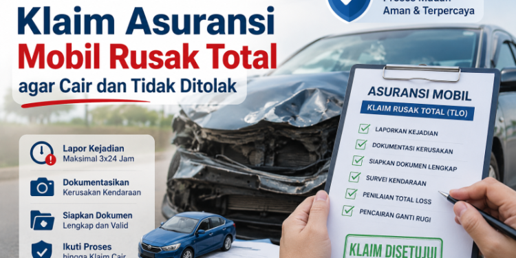 Cara Mudah dan Praktis Klaim Asuransi Mobil Rusak Total agar Cair dan Tidak Ditolak