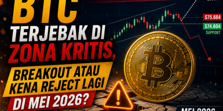 BTC Terjebak di Zona Kritis, Breakout atau Kena Reject Lagi di Mei 2026?