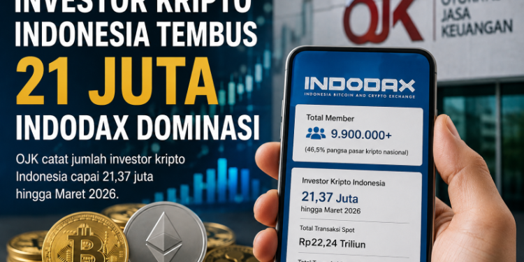 Investor Kripto Indonesia Tembus 21 Juta, Indodax Dominasi