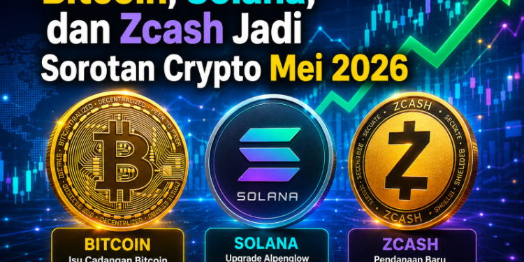 Bitcoin, Solana, dan Zcash Jadi Sorotan Crypto