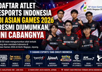 Daftar Atlet Esports Indonesia di Asian Games 2026 Resmi Diumumkan, Ini Cabangnya
