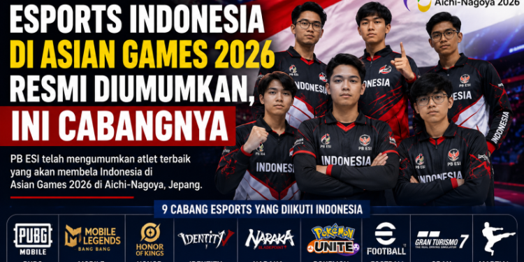 Daftar Atlet Esports Indonesia di Asian Games 2026 Resmi Diumumkan, Ini Cabangnya