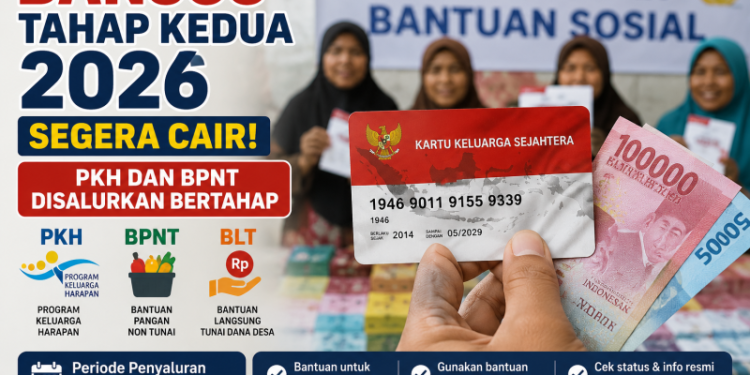 Bansos Tahap Kedua 2026 Segera Cair, PKH dan BPNT Disalurkan Bertahap