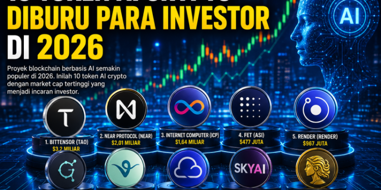 10 Token AI Crypto Diburu Para Investor di 2026