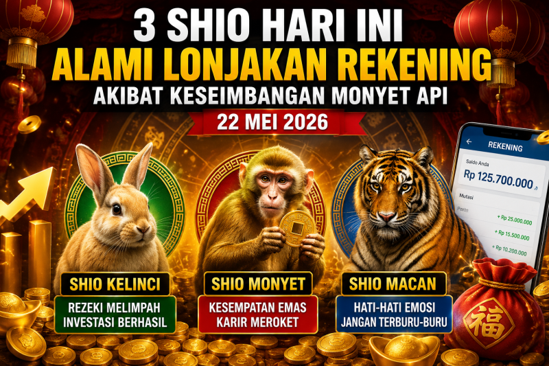 3 Shio Ini Diprediksi Akan Alami Lonjakan Rezeki pada Hari Keseimbangan Monyet Api