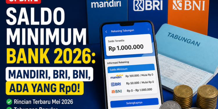 Update Saldo Minimum Bank 2026: Mandiri, BRI, BNI, Ada yang Rp0!