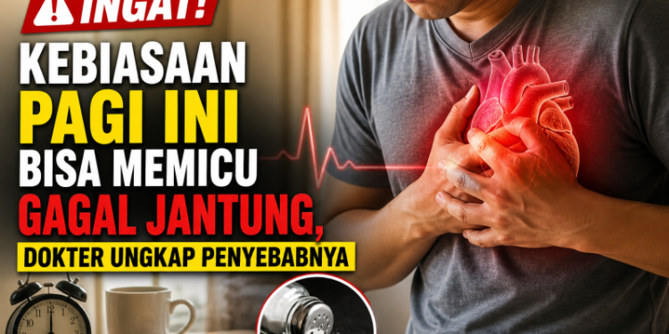 Ingat! Kebiasaan Pagi Ini Bisa Memicu Gagal Jantung, Dokter Ungkap Penyebabnya