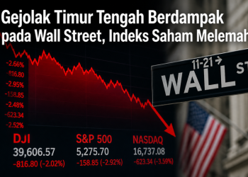 Gejolak Timur Tengah Berdampak pada Wall Street, Indeks Saham Melemah