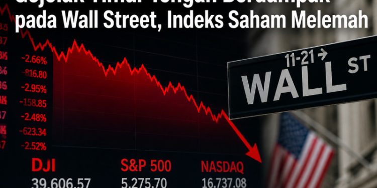 Gejolak Timur Tengah Berdampak pada Wall Street, Indeks Saham Melemah