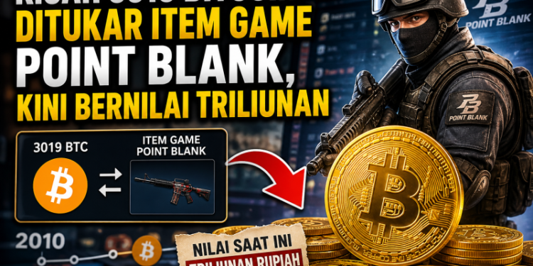 Kisah 3019 Bitcoin Ditukar Item Game Point Blank, Kini Bernilai Triliunan