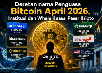 Deretan nama Penguasa Bitcoin April 2026, Institusi dan Whale Kuasai Pasar Kripto