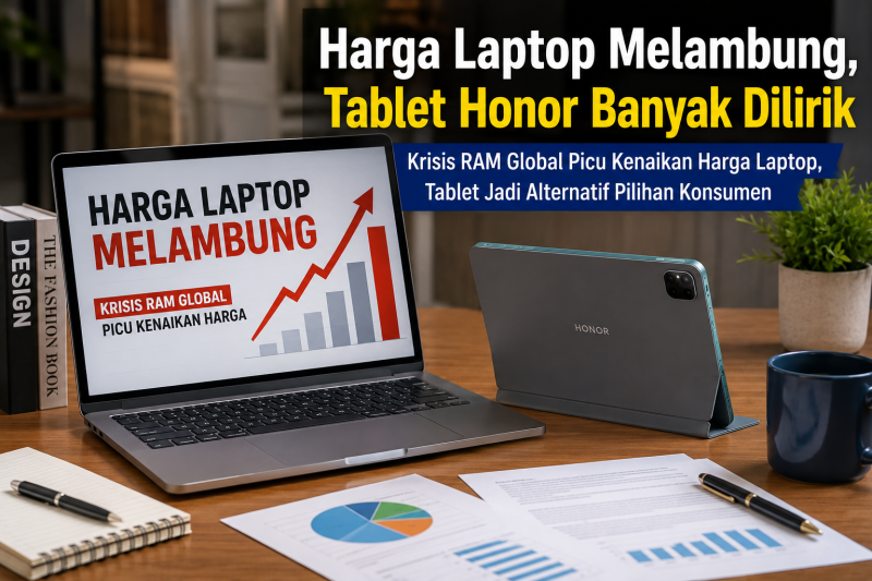 Harga Laptop Naik, Tablet Honor Makin Diburu Konsumen