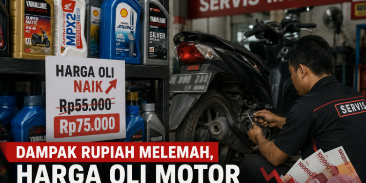 Dampak Nilai Tukar Rupiah Melemah, Harga Oli Motor Naik hingga Rp75 Ribu