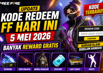 Update Kode Redeem FF Hari Ini 5 Mei 2026, Banyak Reward Gratis