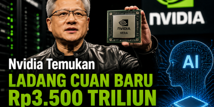 Nvidia Temukan Ladang Cuan Baru Rp3.500 Triliun
