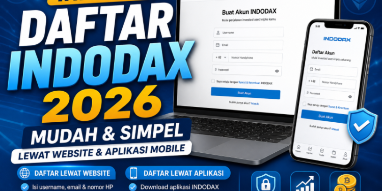 Ini Cara Daftar INDODAX 2026, Mudah dan Simpel Lewat Website dan Aplikasi Mobile