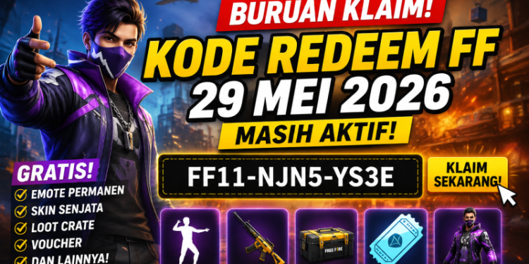 Buruan Klaim! Kode Redeem FF 29 Mei 2026 Masih Aktif