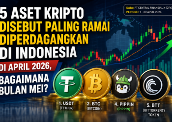 5 Aset Kripto Disebut Paling Ramai Diperdagangkan di Indonesia di April 2026, Bagaimana Bulan Mei?